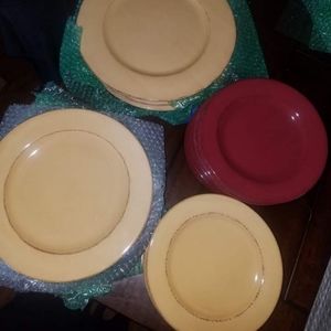 Pier 1 Toscana RED Salad Plates